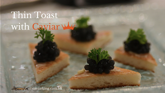 Thin Toast with Caviar | Recipe by Caviar King