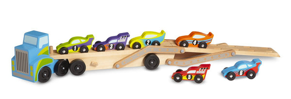 melissa & doug race car carrier