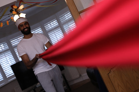 Preparing the turban for tying