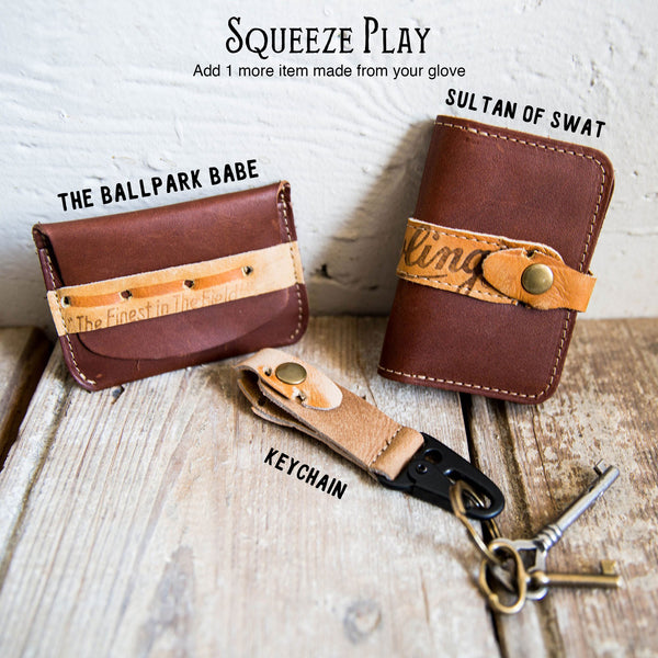 holtz leather baseball glove wallet