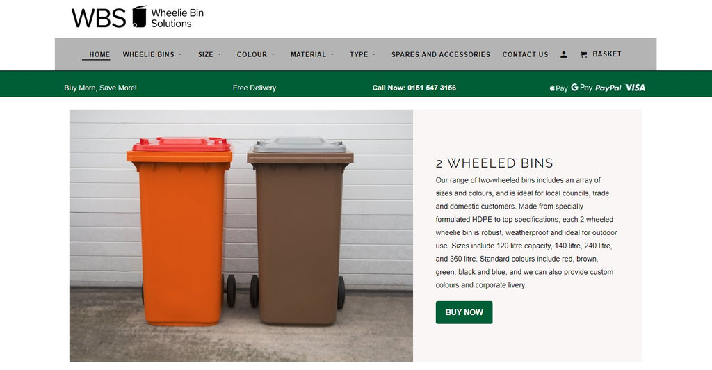 Wheelie Bin Solutions website