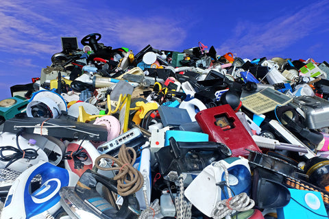 Electrical items creating a pile of landfill. 