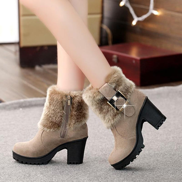 high rise ankle boots