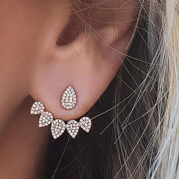 double stud earrings