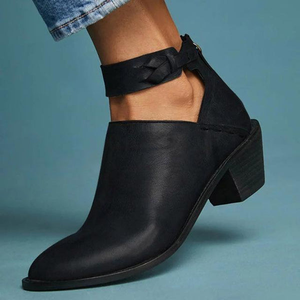 ankle strap boots