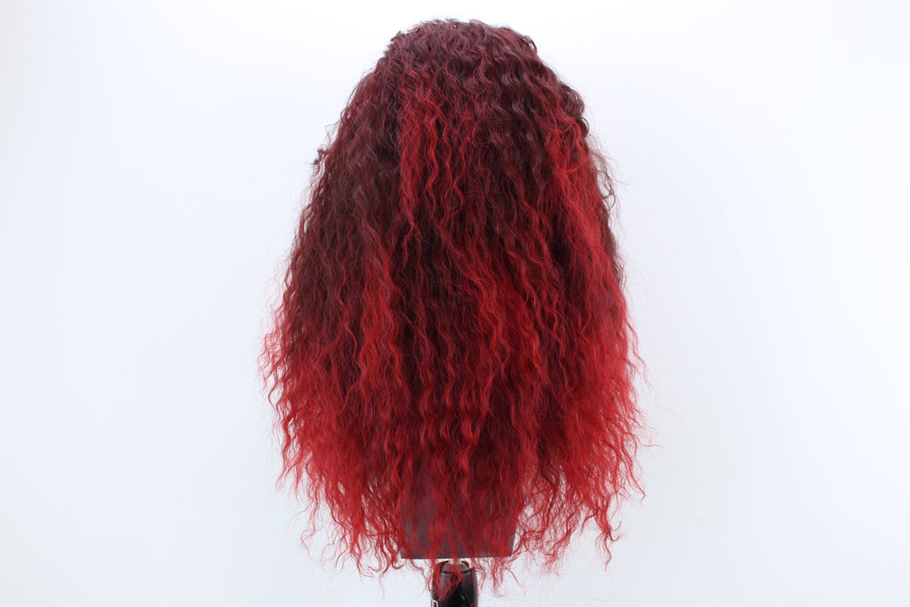 Evie Bright Red Ombre