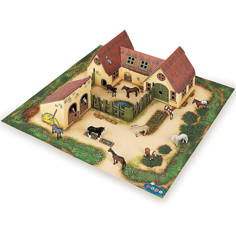 Papo Mini farm and stable (cardboard) 33100