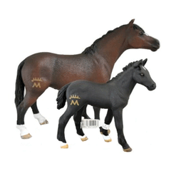 Special Edition Marbach Mare & Foal  Schleich 82145  Introduced: 2012; Retired: 2012  Produced for the Marbacher Association, Germany only