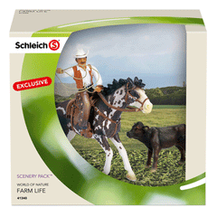 Schleich Western Team Roping Scenery Pack  Schleich 41340  Introduced: 2013; Retired: 2014