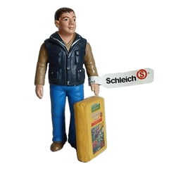 Special Edition Farmer with Sack  Schleich 82746  Introduced: 2006; Retired: 2006  Produced for Raiffeisen-Markt.