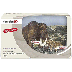  Schleich Prehistoric Animals Scenery Pack  Schleich 41390  Introduced: ; Retired:   Special Edition Mammoth and Special Edition Saber tooth tiger