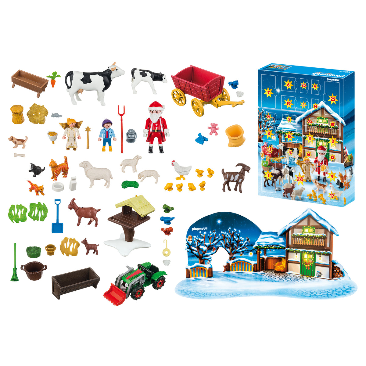 Playmobil Advent Calendar Christmas On The Farm Animal Kingdoms Toy Store