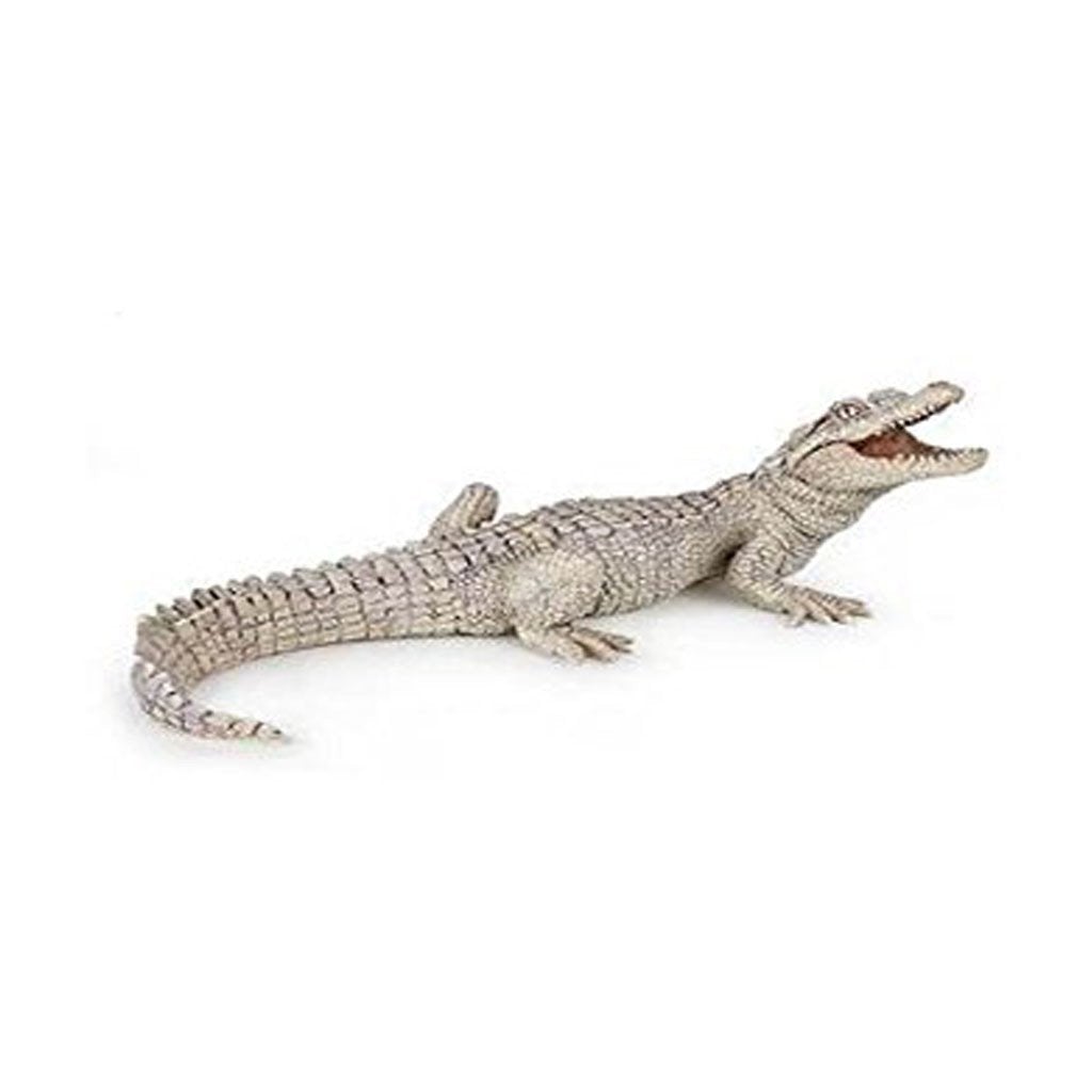 Papo White Baby Crocodile Wild Gator Swamp Animal Pretend Play 50141 NEW