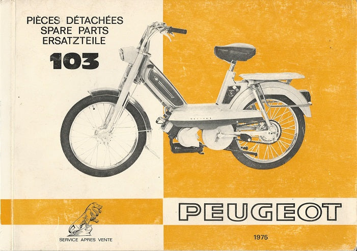 Peugeot 103 moped owners manual