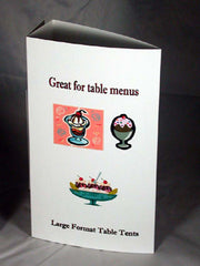 8.5 x 14 Table Tent Card Stock