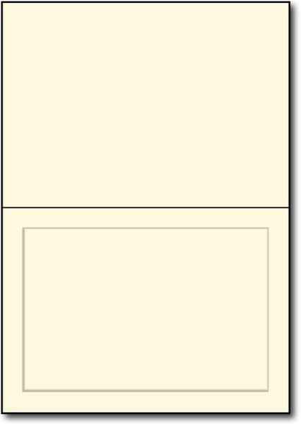 Half Fold Panel Cards, Printable Embossed Panel Cards 1/2 Fold – mcgpaper