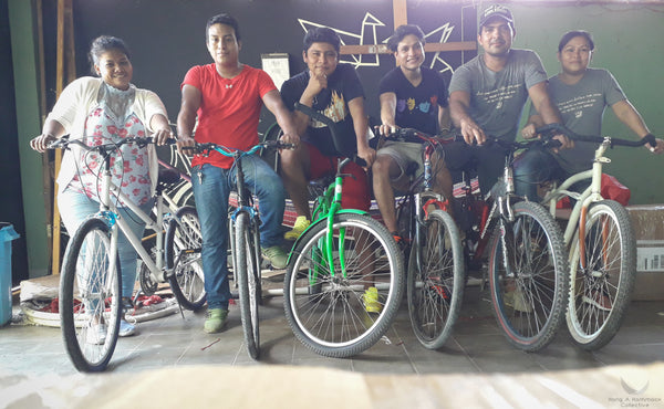 the HAHC team with their bicycles