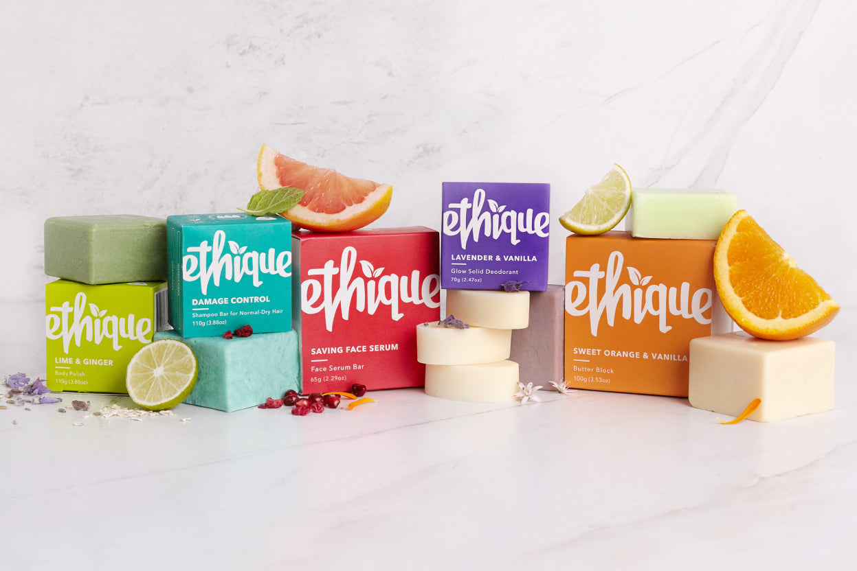 Considering 80 billion plastic shampoo and conditioner bottles are thrown out globally each year, and only 12% of plastic worldwide is recycled - every Ethique bar is making an incredibly positive impact