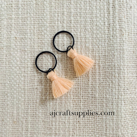 how to switch jump rings on our 20mm cotton tassels