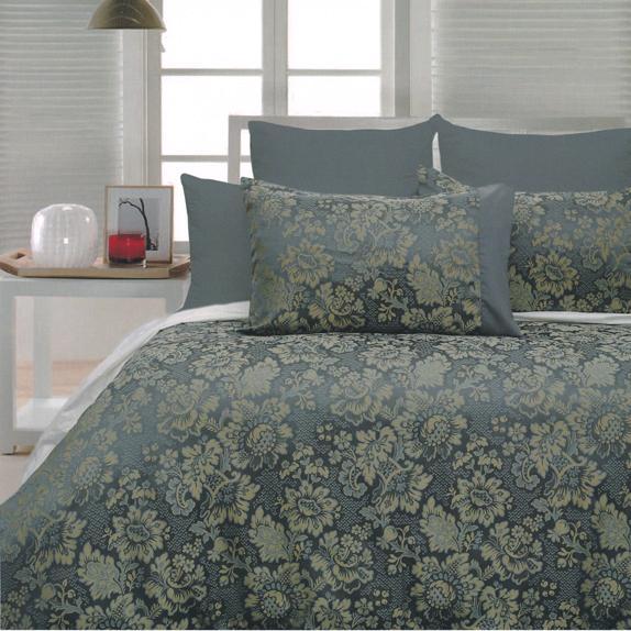 Balwyn Blue Green 300tc Jacquard Quilt Duvet Cover Set My