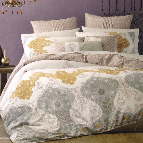 Linen House Purnima White Queen Duvet Quilt Cover Set My Linen