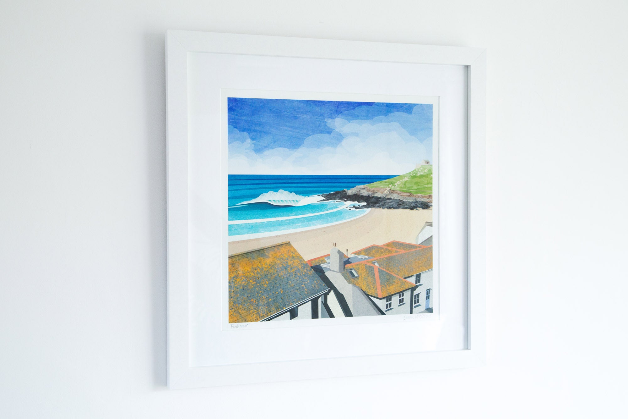 Porthmeor, St Ives, Cornwall. Prints by Laurie McCall