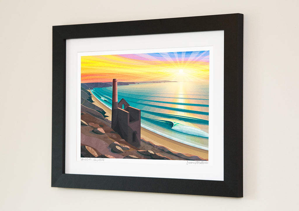 Wheal Coates print by Laurie McCall
