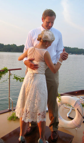 The Bride & Groom's last dance aboard the Lady Grace at Palmetto Bluff