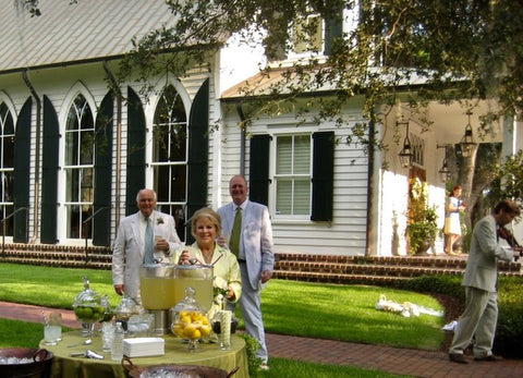 Lemonade Bar on the Lawn with Guests