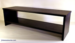 CDR501 Desk Riser with Shelf - Black Hardwood
