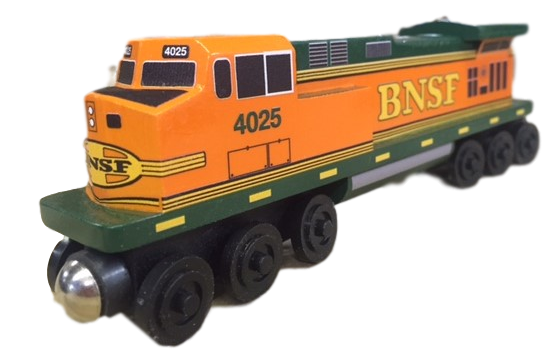 bnsf wooden train set