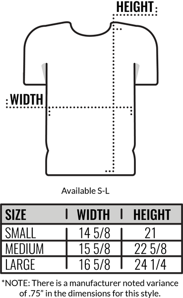 American Cloth Size Chart