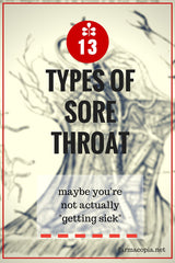 types of sore throats