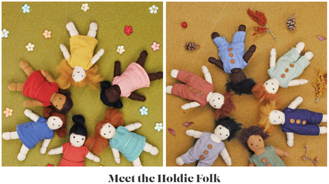 Meet the Holdie Folk dolls by Olli Ella, available at Torquay Toys