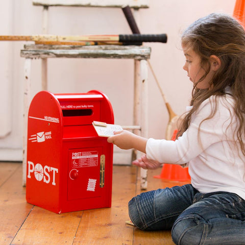 Make Me Iconic Australian red post box wooden toy