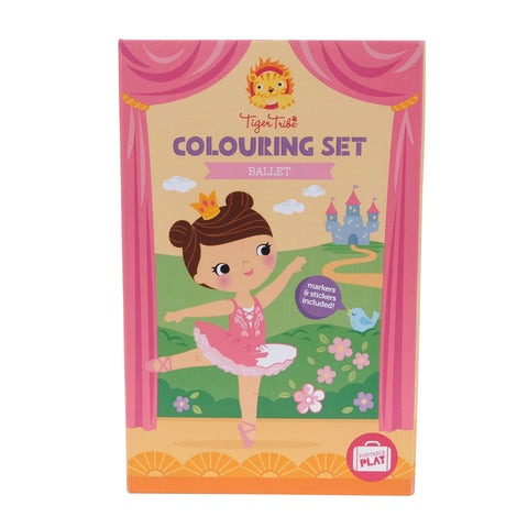 Tiger Tribe Ballerina Colouring in Set at Torquay Toys