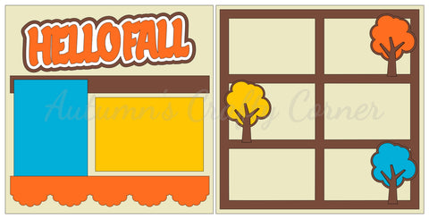 Hello Fall - Scrapbook Page Kit