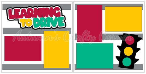 Learning to Drive - Scrapbook Page Kit