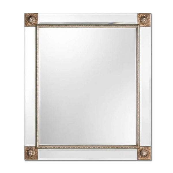 Florenda Art Deco Silver Wall Mirror Mirror City