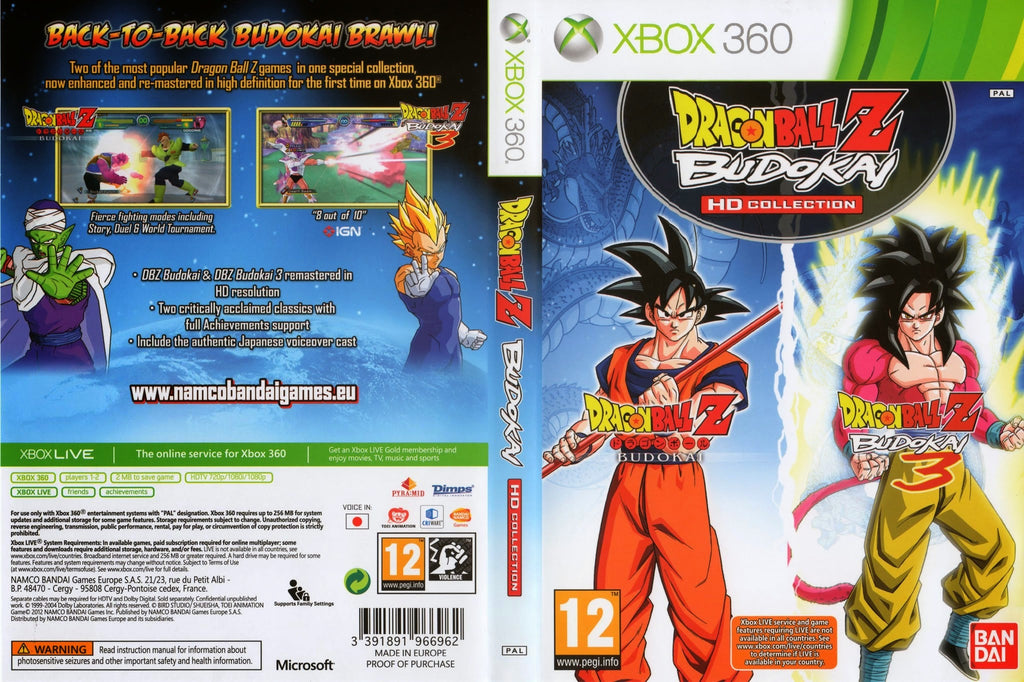 dragon ball z budokai xbox 360