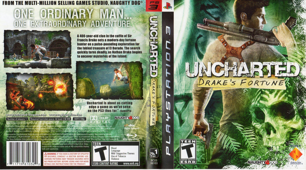 uncharted drake's fortune ps3