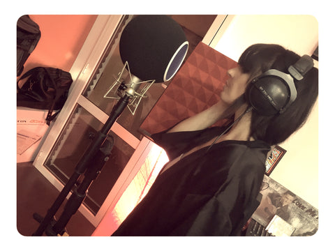 Clara laying down more vocal samples for ETHERA Soundscapes 2.0