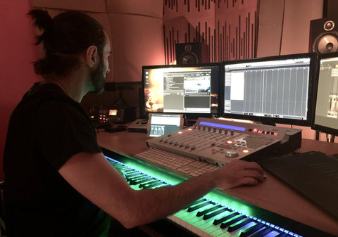 Stefano in the studio