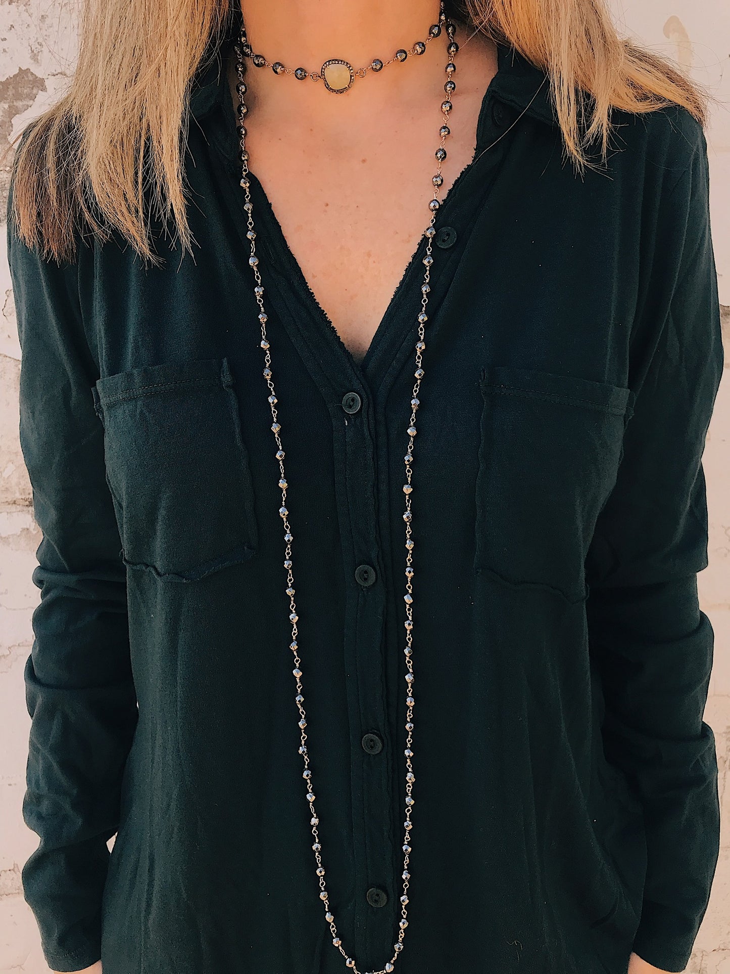 Leon Diamond Wrap Necklace