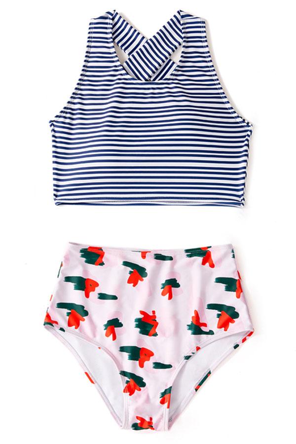Sheinlove Flightless Bird Two Piece Swimwear