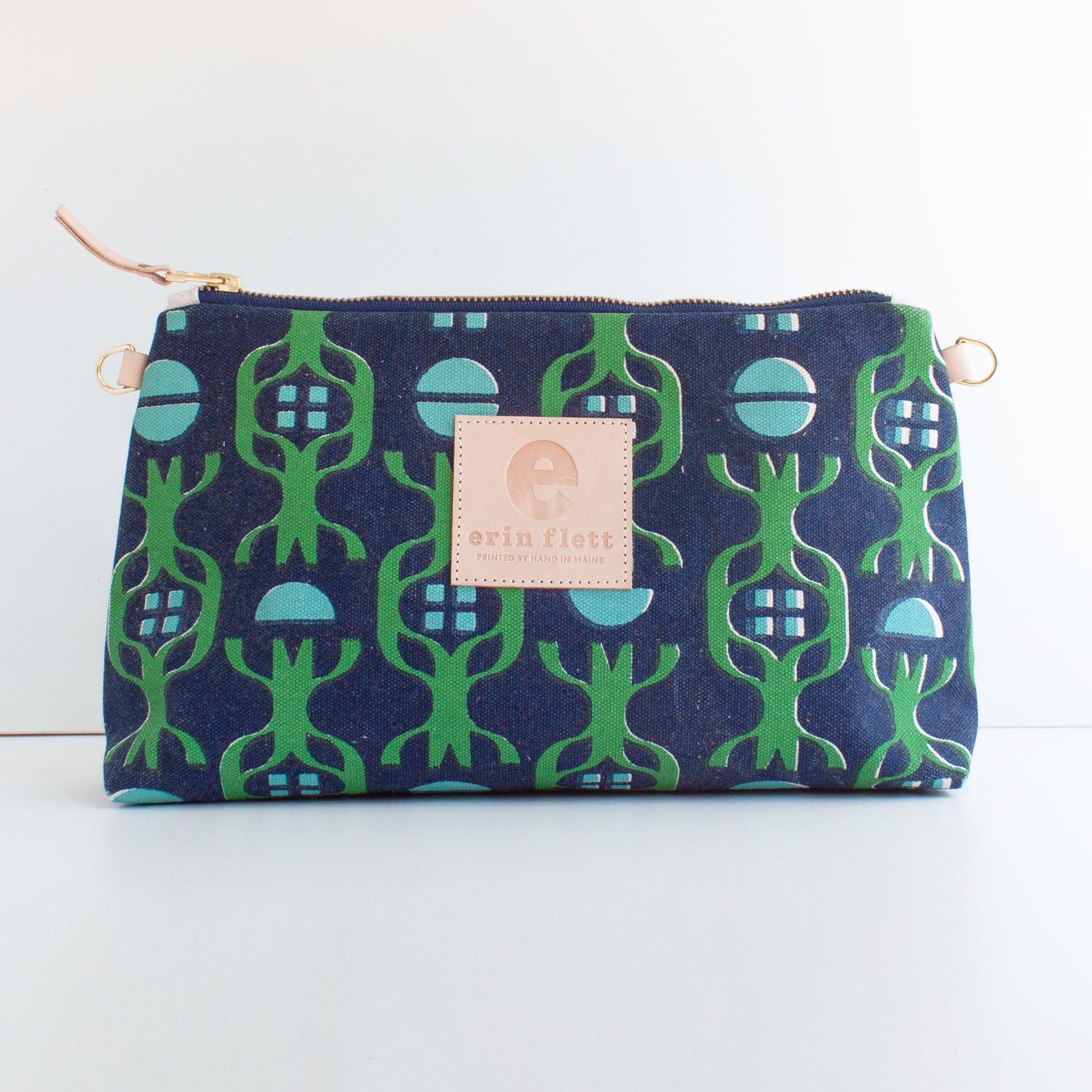 KELLY GREEN + TURQUOISE CHALET JEN BAG