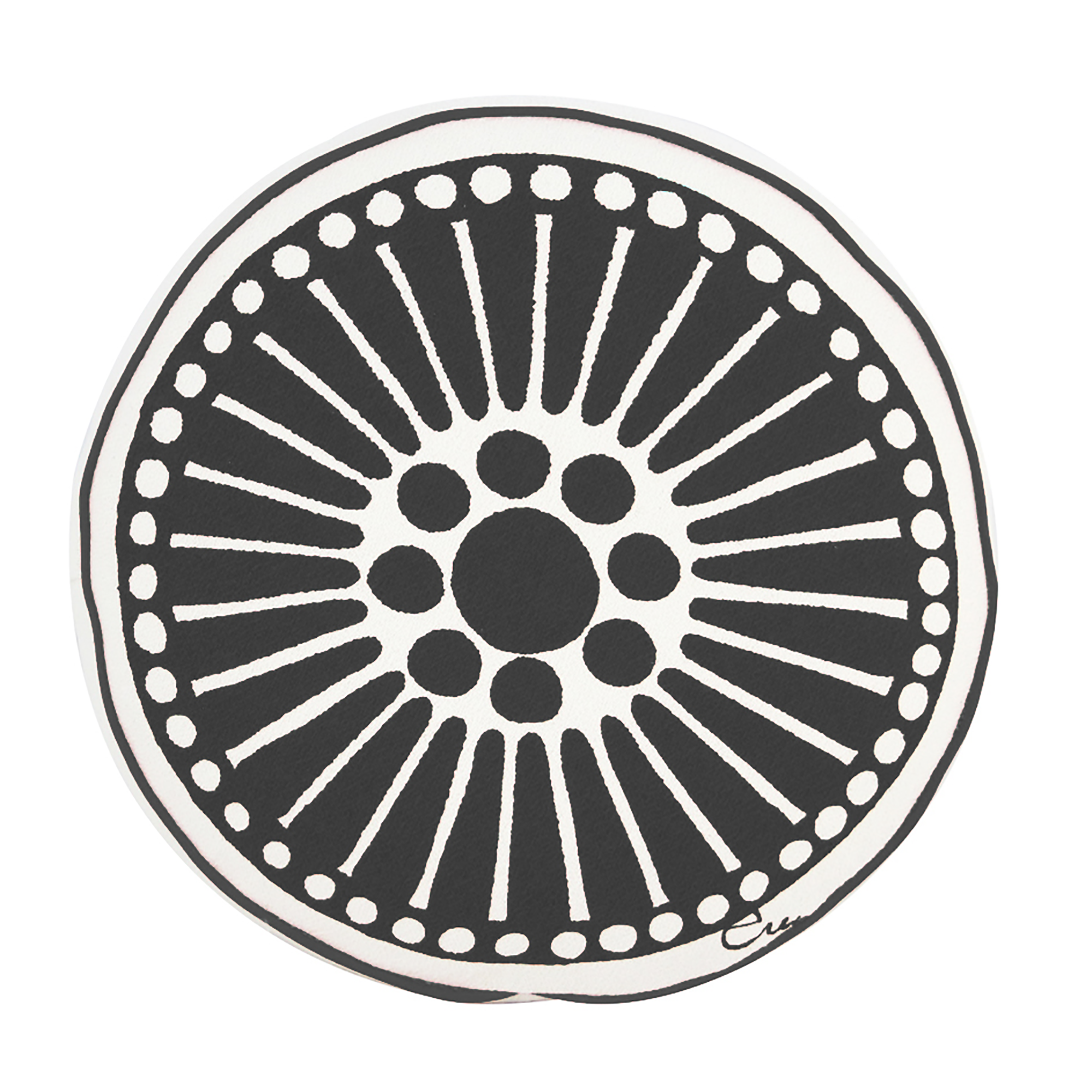 ROUND WINDOW MEDALLION PILLOW