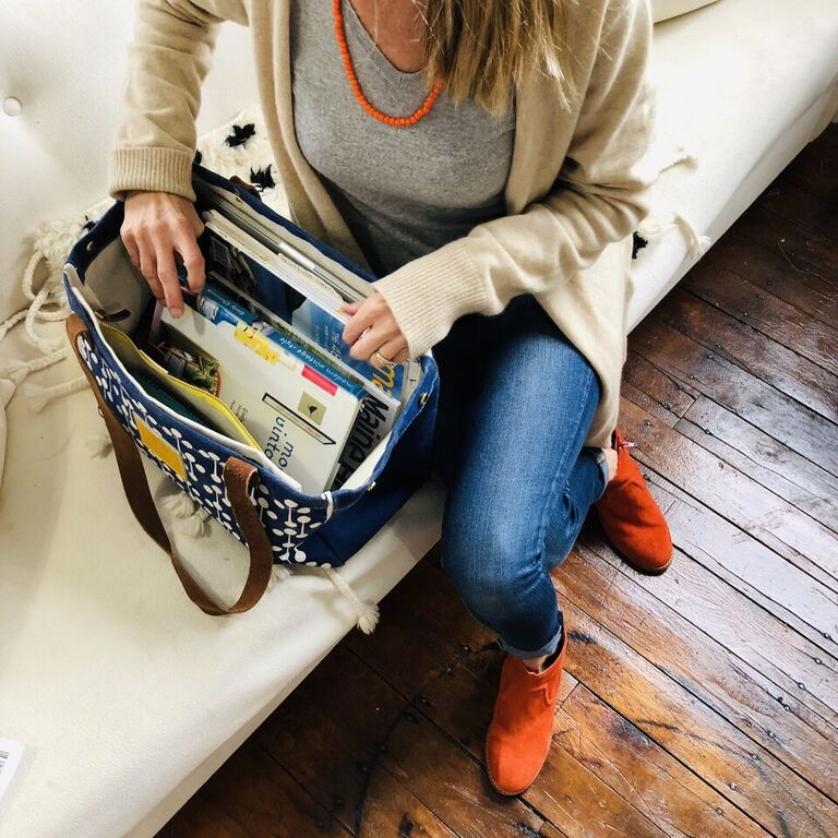 NAVY LOLLIPOP ERIN BAG