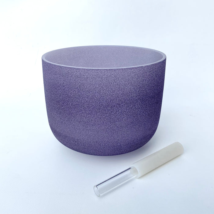 A Note Quartz Singing Bowl 8"- Full Colour