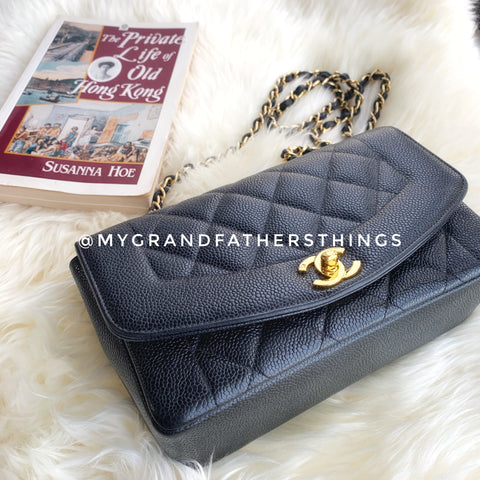 Chanel Diana Bag Caviar Black